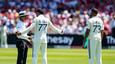 London: India's captain Shubman Gill interacts with umpire Sharfuddoula on the second day of the third test cricket match between India and England (PTI) London: India's captain Shubman Gill interacts with umpire Sharfuddoula on the second day of the third test cricket match between India and England (PTI)