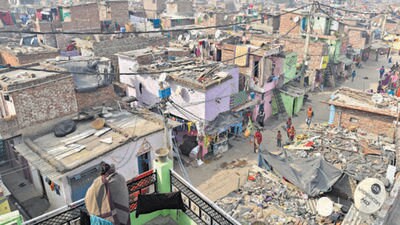 Slums in Delhi. (HT Archive) Slums in Delhi. (HT Archive)