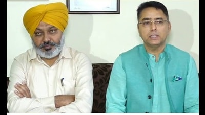 The Cyber Crime Cell of Chandigarh Police on Friday registered a case against Punjab cabinet ministers Harpal Singh Cheema and Aman Arora on charges of defamation and criminal conspiracy for allegedly circulating a doctored video of Punjab leader of Opposition Partap Singh Bajwa. The Cyber Crime Cell of Chandigarh Police on Friday registered a case against Punjab cabinet ministers Harpal Singh Cheema and Aman Arora on charges of defamation and criminal conspiracy for allegedly circulating a doctored video of Punjab leader of Opposition Partap Singh Bajwa.