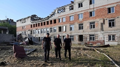 Russian air defences downed 155 Ukrainian drones between 11 p.m. on Thursday (2000 GMT) and 7 a.m. on Friday, including 11 bound for Moscow, Russia's defence ministry said on the Telegram messaging app. (AFP/Representational) Russian air defences downed 155 Ukrainian drones between 11 p.m. on Thursday (2000 GMT) and 7 a.m. on Friday, including 11 bound for Moscow, Russia's defence ministry said on the Telegram messaging app. (AFP/Representational)