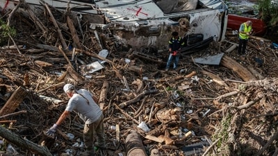 The flash floods that struck Texas have claimed at least 52 lives, (Getty Images via AFP) The flash floods that struck Texas have claimed at least 52 lives, (Getty Images via AFP)