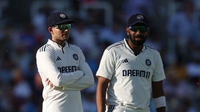 Jasprit Bumrah, right, wasn't confident but Shubman Gill was, and it gave India a wicket (AFP) Jasprit Bumrah, right, wasn't confident but Shubman Gill was, and it gave India a wicket (AFP)