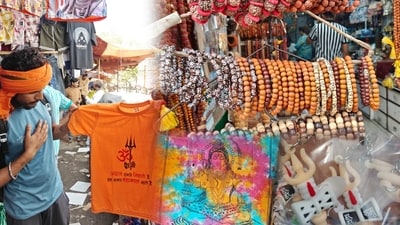 Delhiites are heading to markets to scout for clothes and accessories that can elevate the spiritual vibe this kanwar season. (Photos: Isha Yadav/HT) Delhiites are heading to markets to scout for clothes and accessories that can elevate the spiritual vibe this kanwar season. (Photos: Isha Yadav/HT)