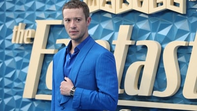 British actor Joseph Quinn poses on the red carpet. He plays Human Torch. The movie comes ten years after the last Fantastic Four film flopped at the box office and received scathing reviews. (AFP) British actor Joseph Quinn poses on the red carpet. He plays Human Torch. The movie comes ten years after the last Fantastic Four film flopped at the box office and received scathing reviews. (AFP)