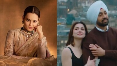 Kangana Ranaut talked about Diljit Dosanjh working with Pakistani actor Hania Aamir in Sardaarji 3. Kangana Ranaut talked about Diljit Dosanjh working with Pakistani actor Hania Aamir in Sardaarji 3.