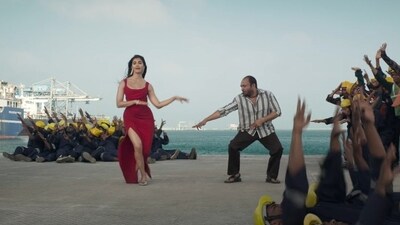 Pooja Hedge and Soubin Shahir dance their heart out in the new song Monica. Pooja Hedge and Soubin Shahir dance their heart out in the new song Monica.