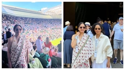 Neena Gupta with her daughter Masaba at Wimbledon. (PC: IG/@neena_gupta)