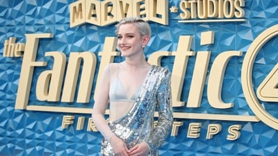 US actor Julia Garner poses. She plays Silver Surfer. Fantastic Four begins its global cinematic rollout on July 23. (AFP) US actor Julia Garner poses. She plays Silver Surfer. Fantastic Four begins its global cinematic rollout on July 23. (AFP)