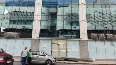 First look of Tesla India showroom in Mumbai (HT Photo) First look of Tesla India showroom in Mumbai (HT Photo)