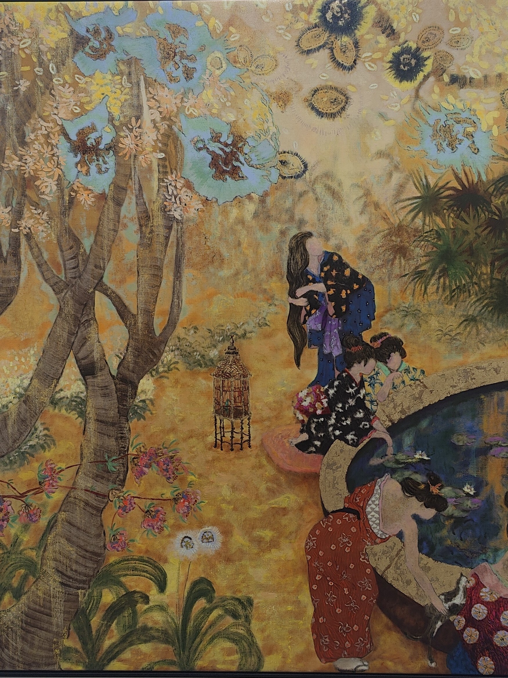 Part of Vietnamese-born artist Tuan Vu’s large diptych The Rite to Spring (Riddhi Doshi)