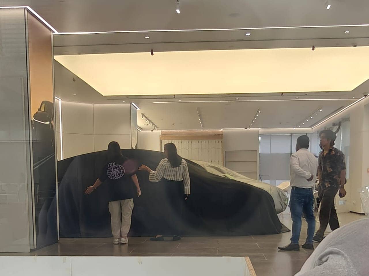 Tesla has imported five Model Y cars from its Shanghai factory ahead of the showroom launch. (HT Photo) Tesla has imported five Model Y cars from its Shanghai factory ahead of the showroom launch. (HT Photo)