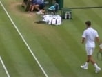Novak Djokovic's reaction during the final match point was alarming. Novak Djokovic's reaction during the final match point was alarming.