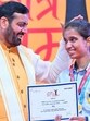 Haryana chief minister felicitating a student during an event in Panchkula on Saturday. (Sourced) Haryana chief minister felicitating a student during an event in Panchkula on Saturday. (Sourced)