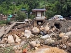 A cloudburst damaged rural area at Janjehli village, in Seraj valley of Mandi district, Himachal Pradesh. A cloudburst damaged rural area at Janjehli village, in Seraj valley of Mandi district, Himachal Pradesh.