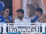 Gautam Gambhir talks to Shubman Gill and Rishabh Pant during the second session of Day 3 at Lord's Gautam Gambhir talks to Shubman Gill and Rishabh Pant during the second session of Day 3 at Lord's