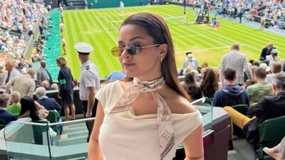 Avneet Kaur made her presence felt at the 2025 Wimbledon centre court. Avneet Kaur made her presence felt at the 2025 Wimbledon centre court.