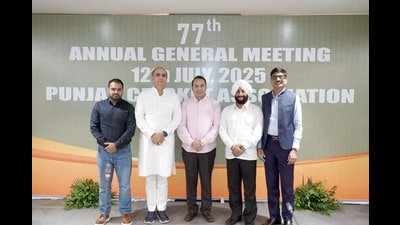 From left : PCA joint secretary Siddhant Sharma, vice-president Deepak Bali, president Amarjit Singh Mehta, secretary Kulwant Singh and treasurer Sunil Gupta. (HT PHOTO) From left : PCA joint secretary Siddhant Sharma, vice-president Deepak Bali, president Amarjit Singh Mehta, secretary Kulwant Singh and treasurer Sunil Gupta. (HT PHOTO)
