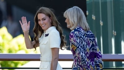 Kate Middleton attended the Wimbledon women's singles final on Saturday (X) Kate Middleton attended the Wimbledon women's singles final on Saturday (X)