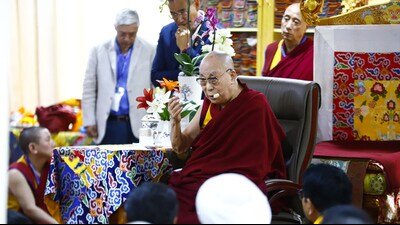 Lakrook informed that the Dalai Lama will also go to Zanskar for a few days. (HT Photo)