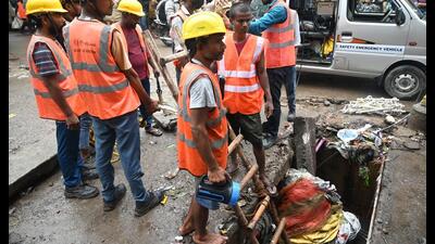 Our teams are at both the incident site and the Sarkata drain. We are trying our best to trace him, said Lucknow municipal commissioner Gaurav Kumar. (HT photo) Our teams are at both the incident site and the Sarkata drain. We are trying our best to trace him, said Lucknow municipal commissioner Gaurav Kumar. (HT photo)