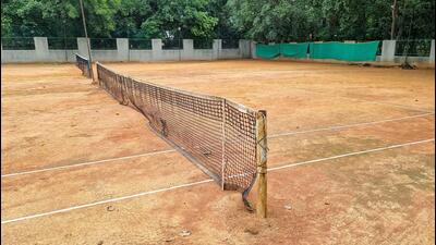 Radhika Yadav’s tennis academy in Gurugram Sector 56 on Saturday. (Parveen Kumar/HT Photo) Radhika Yadav’s tennis academy in Gurugram Sector 56 on Saturday. (Parveen Kumar/HT Photo)