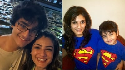Raveena Tandon shared a post on her son Ranbir Thadani's birthday. Raveena Tandon shared a post on her son Ranbir Thadani's birthday.