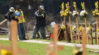 Search crews continue with the grueling task of recovering the missing persons in Texas floods (AP)
