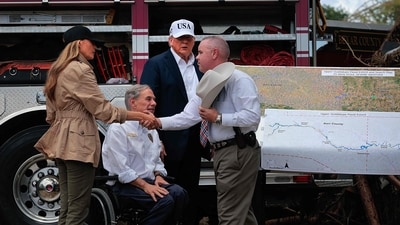 Ninety-six of those killed were in Kerr County, where the toll includes at least 36 children. (Getty Images via AFP) Ninety-six of those killed were in Kerr County, where the toll includes at least 36 children. (Getty Images via AFP)