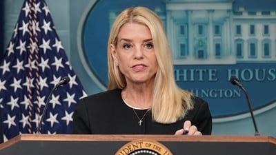 Pam Bondi blasted as DOJ, FBI review finds no existence of Epstein client list (REUTERS/Ken Cedeno) (REUTERS)