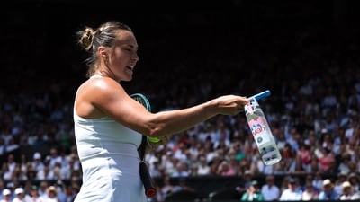 Wimbledon's sponsor, Evian, blamed “exceptionally hot weather” for the water crisis. (REUTERS)