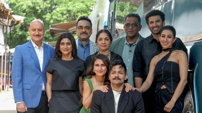 Metro In Dino stars Anupam Kher, Ali Fazal, Pankaj Tripathi, Sara Ali Khan, Aditya Roy Kapur, Konkona Sen Sharma, Fatima Sana Shaikh and Neena Gupta. (Sunil Khandare )