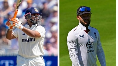 Rishabh Pant and Ben Duckett Rishabh Pant and Ben Duckett