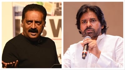 Prakash Raj does not agree with Pawan Kalyan's take on language row. Prakash Raj does not agree with Pawan Kalyan's take on language row.