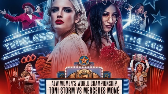 The match between 'Timeless' Toni Storm and TBS champ Mercedes Moné remains a major highlight (X/@AEW)