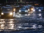 New Delhi: Vehicles move through a waterlogged road amid traffic jam after rain at ITO, in New Delhi, Wednesday, July 9, 2025. New Delhi: Vehicles move through a waterlogged road amid traffic jam after rain at ITO, in New Delhi, Wednesday, July 9, 2025.