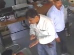 Bhind DM Sanjeev Srivastava turned towards Rathore again, asking him,” Where is your paper?” and went on to slap him twice.