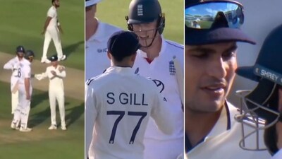 Shubman Gill and Zak Crawley were involved in a heated confrontation. (Twitter) Shubman Gill and Zak Crawley were involved in a heated confrontation. (Twitter)