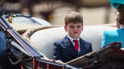 The absence of Prince Louis at Wimbledon raised questions among fans, with one asking about his whereabouts. (REUTERS)