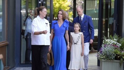 Last year, Charlotte and Kate attended the final together, which was one of the het' first public appearances after being diagnosed with cancer. (AP)