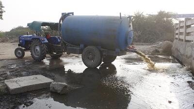 Dumping of septage by private contractors is a concern. (HT Archive) Dumping of septage by private contractors is a concern. (HT Archive)