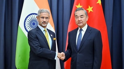 After meeting Wang Yi, Jaishankar is set to travel to Tianjin for the meeting of the SCO foreign ministers. (X/@DrSJaishankar) After meeting Wang Yi, Jaishankar is set to travel to Tianjin for the meeting of the SCO foreign ministers. (X/@DrSJaishankar)