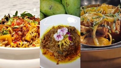 Mango Biryani by Chef Arjun Thakur, Aam Ka Achaar Murg by Chef Mohsin Qureshi and Aam aur Kathal ki Sabzi by Chef Sadaf Hussain Mango Biryani by Chef Arjun Thakur, Aam Ka Achaar Murg by Chef Mohsin Qureshi and Aam aur Kathal ki Sabzi by Chef Sadaf Hussain