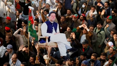 A spokesperson of Imran Khan's party said on Sunday that the Punjab police have detained its several workers. (File/REUTERS)