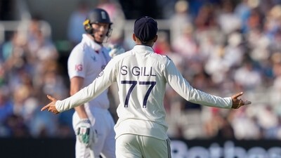 India's captain Shubman Gill reacts during the third day of the third Test match between India and England, at the Lord's Cricket Ground (PTI) India's captain Shubman Gill reacts during the third day of the third Test match between India and England, at the Lord's Cricket Ground (PTI)