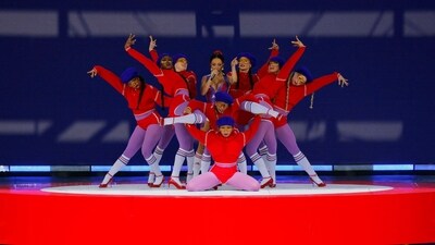 Singer Doja Cat performs during half-time (REUTERS)