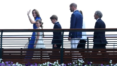 George, who is frequently seen with his father William at England and Aston Villa football matches, has returned for the first time in two years.&nbsp; (REUTERS)