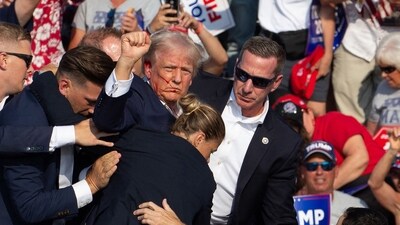 A a 20-year-old gunman had in July 2024 opened fire on Trump in Butler, Pennsylvania, grazing his ear. (AFP) A a 20-year-old gunman had in July 2024 opened fire on Trump in Butler, Pennsylvania, grazing his ear. (AFP)