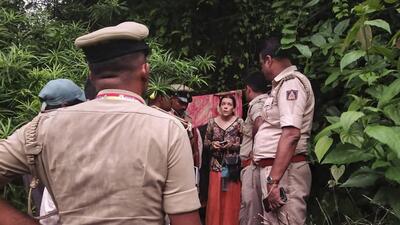 The woman, Nina Kutina, 40, was found in the cave by a police team from Gokarna station during a routine safety patrol (PTI) The woman, Nina Kutina, 40, was found in the cave by a police team from Gokarna station during a routine safety patrol (PTI)