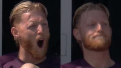 India vs England, 3rd Test: Ben Stokes was caught yawning inside the dressing room as proceedings began on Day 3 (Screengrabs - JioHotstar) India vs England, 3rd Test: Ben Stokes was caught yawning inside the dressing room as proceedings began on Day 3 (Screengrabs - JioHotstar)