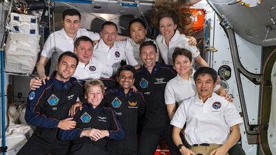 Axiom Mission 4 was launched on June 25 which has a four member crew including group Captain Shubhanshu Shukla, the first Indian to visit the ISS. (@Axiom_Space) Axiom Mission 4 was launched on June 25 which has a four member crew including group Captain Shubhanshu Shukla, the first Indian to visit the ISS. (@Axiom_Space)